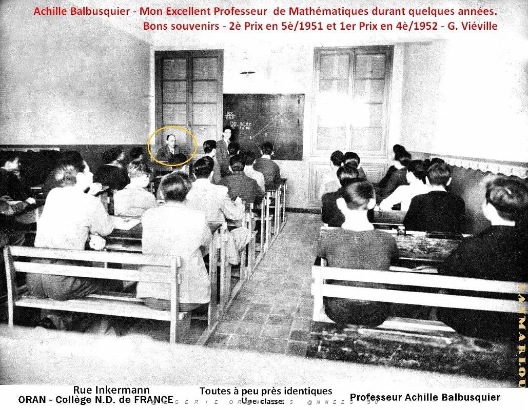 3063- Oran - Rue Inkerman- College N.D. de France - Balbusquier.jpg